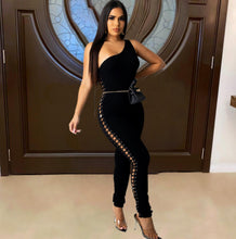 Load image into Gallery viewer, Lace Me Up Jumpsuit