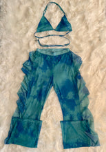 Load image into Gallery viewer, Vacation Vibes Mesh Ruffle Pants Swimsuit Set
