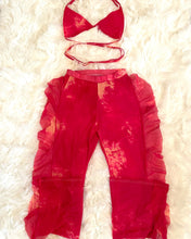 Load image into Gallery viewer, Vacation Vibes Mesh Ruffle Pants Swimsuit Set