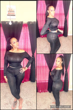 Load image into Gallery viewer, Two Piece Off Shoulder Pant Set